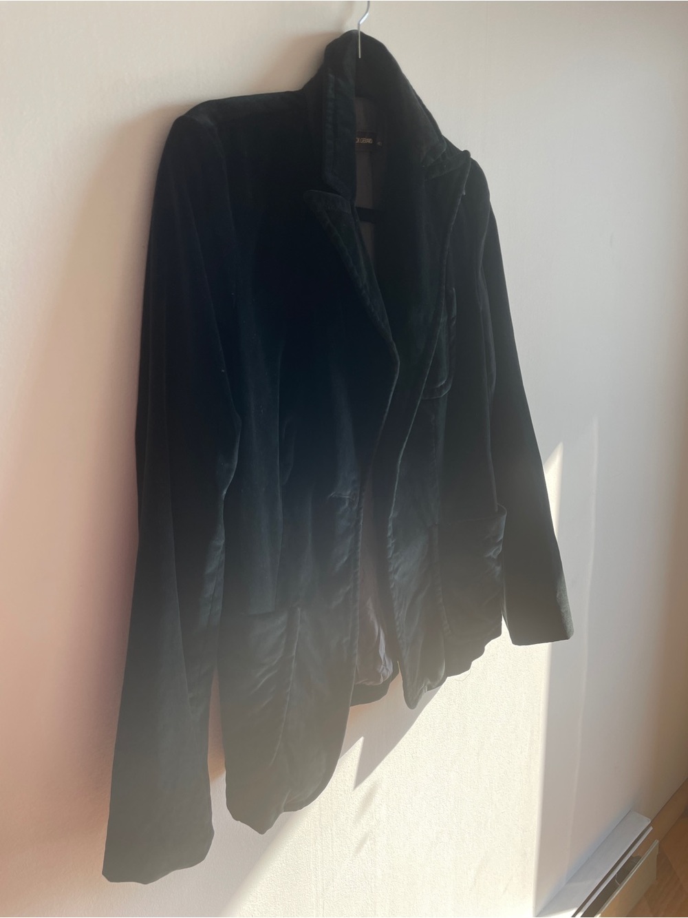Velvet Blazer Jacket in black